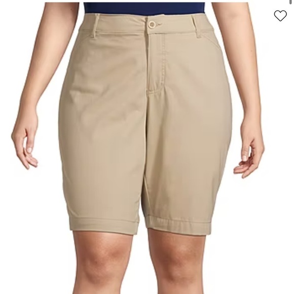 St. John's Bay Pants - St. John's Bay Secretly Slender Women's Mid Rise Bermuda Short
